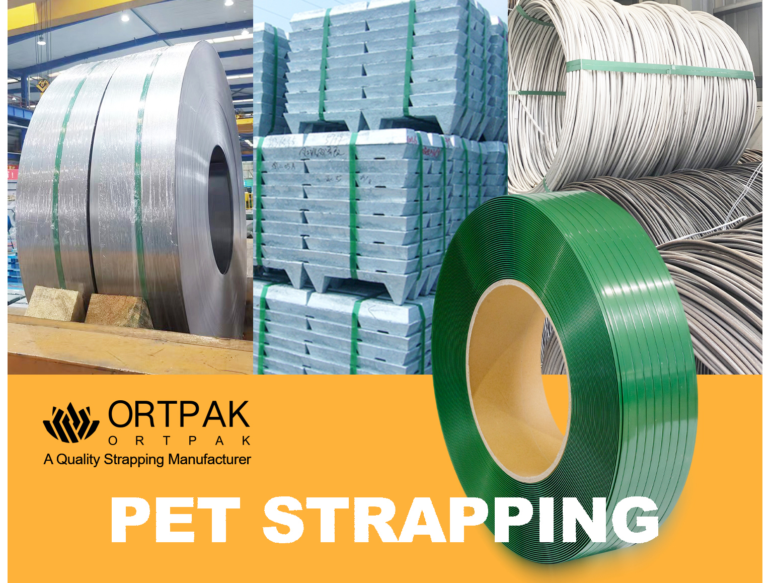 ORTPAK PET Strapping：The Preferred Packaging Solution for Steel Wire Bundling