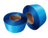 Blue Pet packaging with smooth and embossed polyester tape