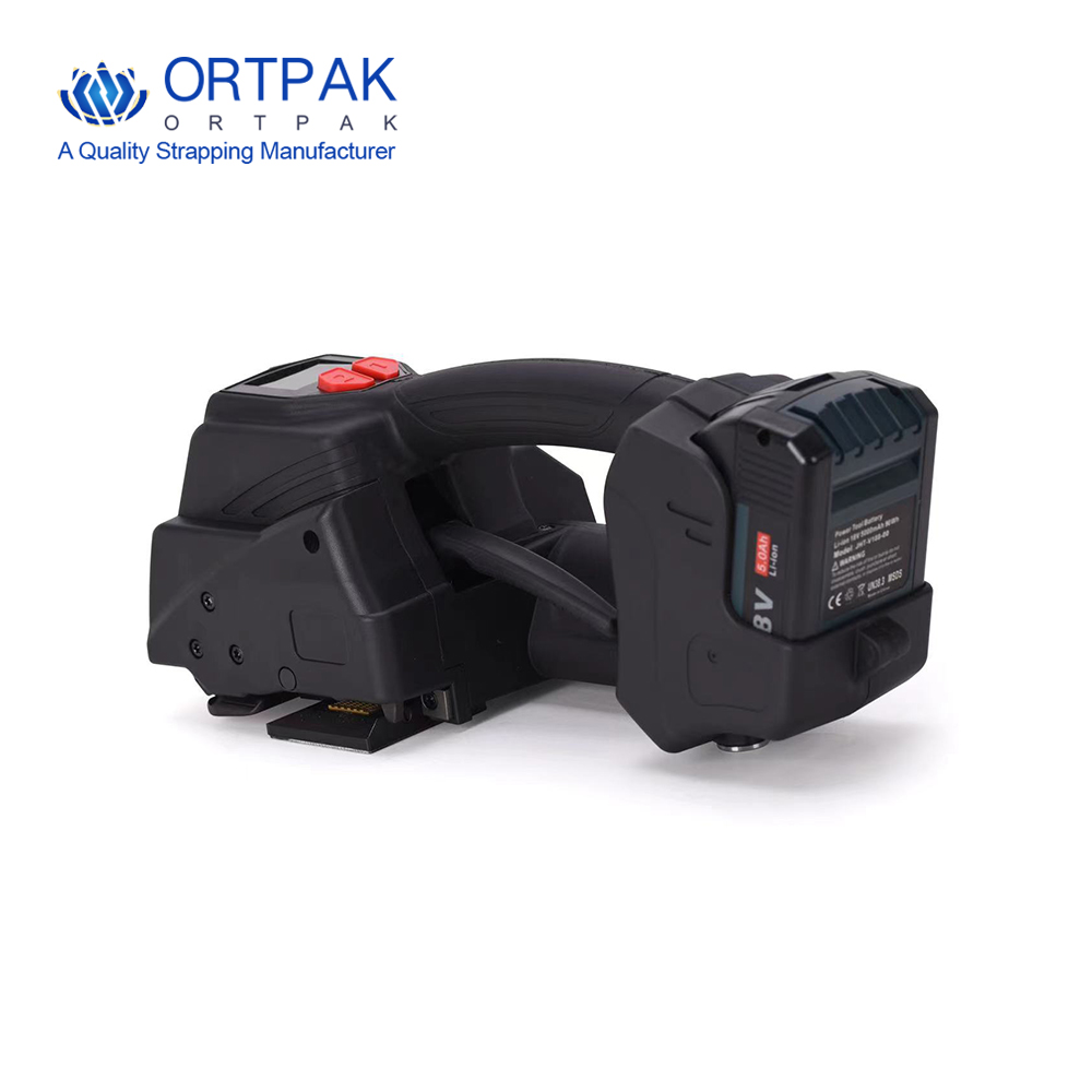 Battery strapping tool-V6 One-button handheld electric strapping machine